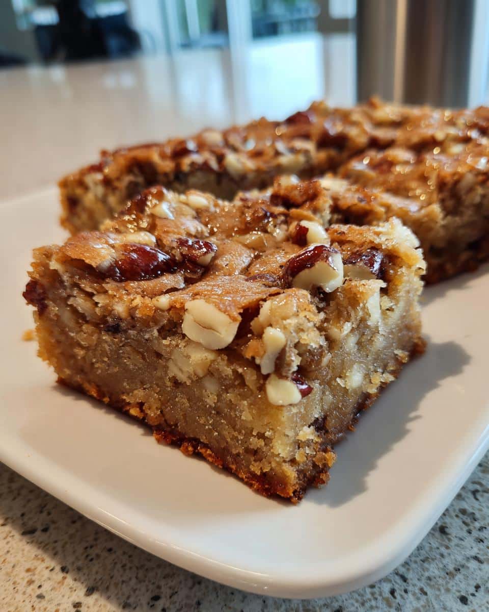 Maple Pecan Blondies - detail 2