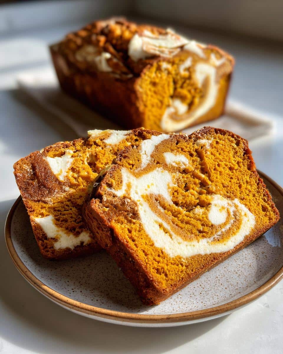 Pumpkin Bread with Cream Cheese Swirl – Holiday Favorite - detail 1