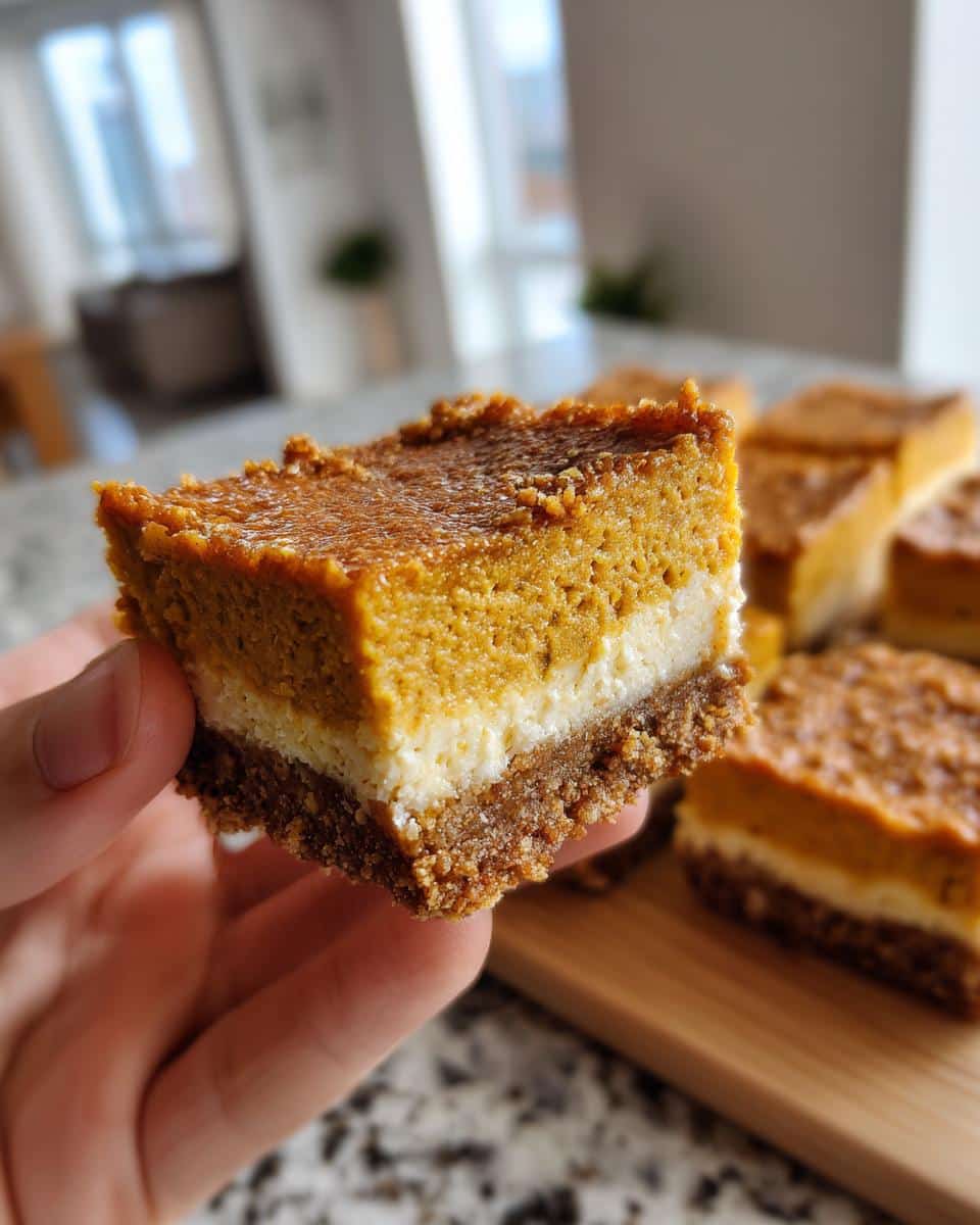 Pumpkin Cheesecake Bars – Festive Dessert Idea - detail 1