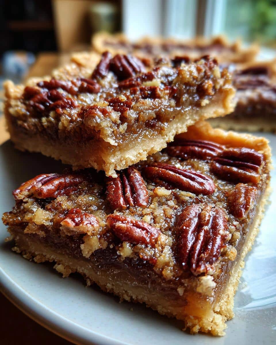 Really Easy Pecan Pie Bar Recipe
