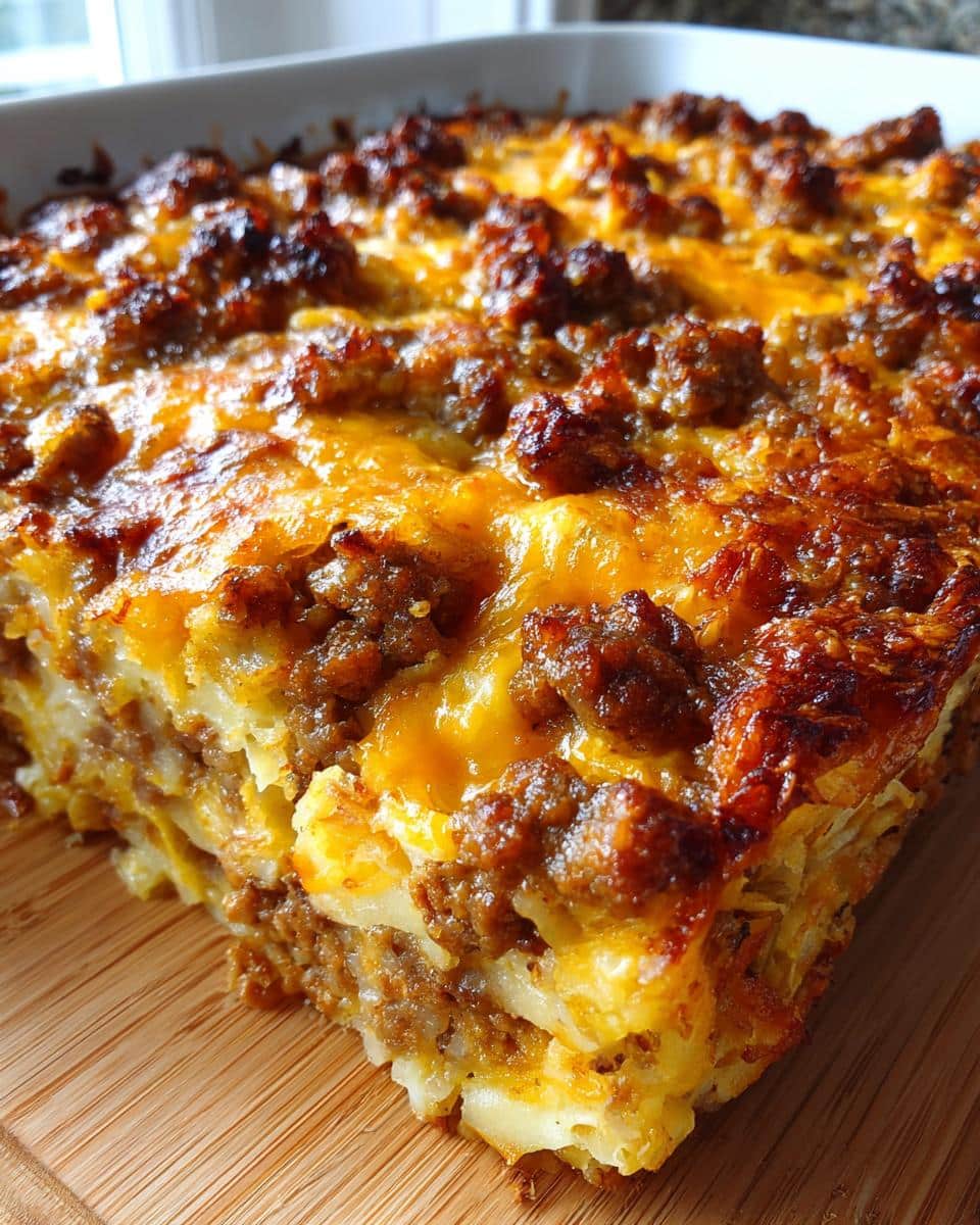 Sausage Hash Brown Breakfast Casserole Recipe - detail 1