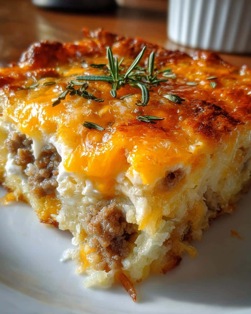 Sausage Hash Brown Breakfast Casserole Recipe - detail 2