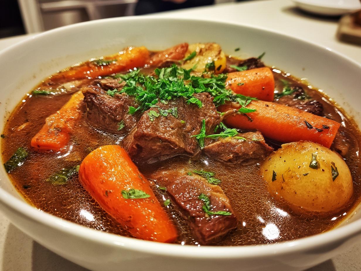Slow Cooker Beef Stew for Christmas Gatherings