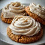 Soft Pumpkin Cookies with Cinnamon Frosting
