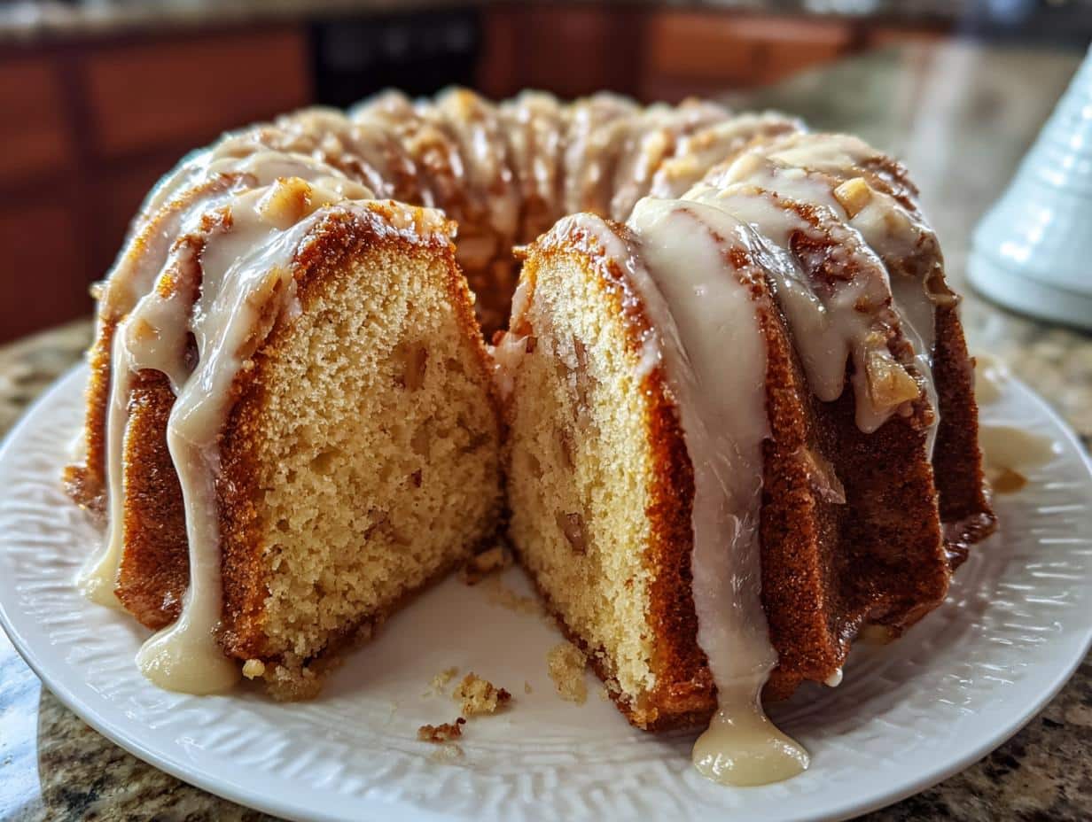 Spiced Apple Bundt Cake with Glaze - detail 3