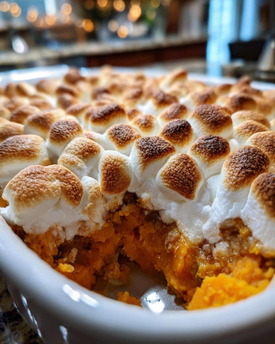 Sweet Potato Casserole with Marshmallows - detail 1