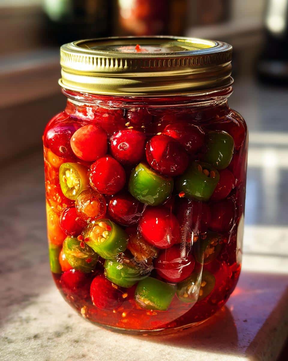 Sweet & Spicy Cranberry Jalapeño Cowboy Candy – The Ultimate Holiday Treat! 🌶️🍒✨