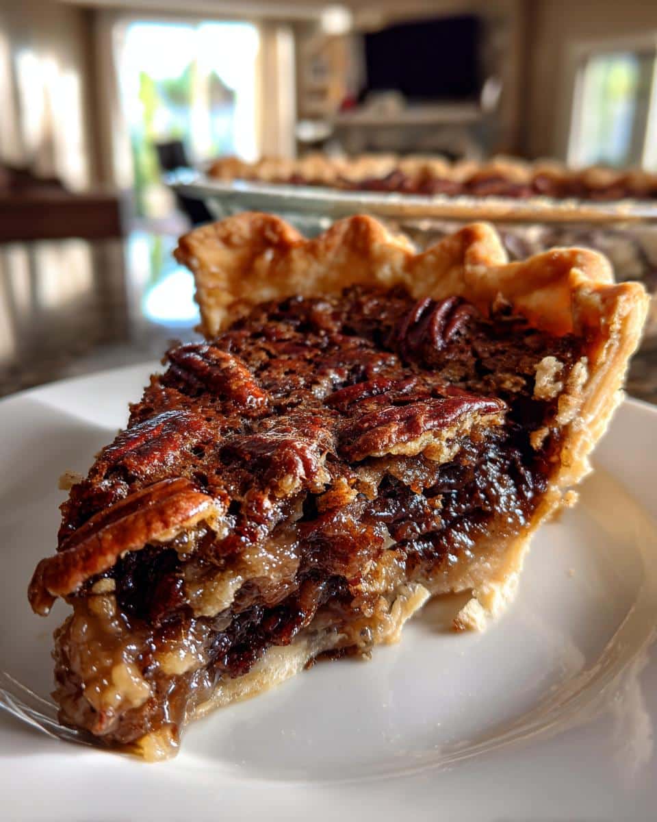Texas Chocolate Pecan Pie - detail 1