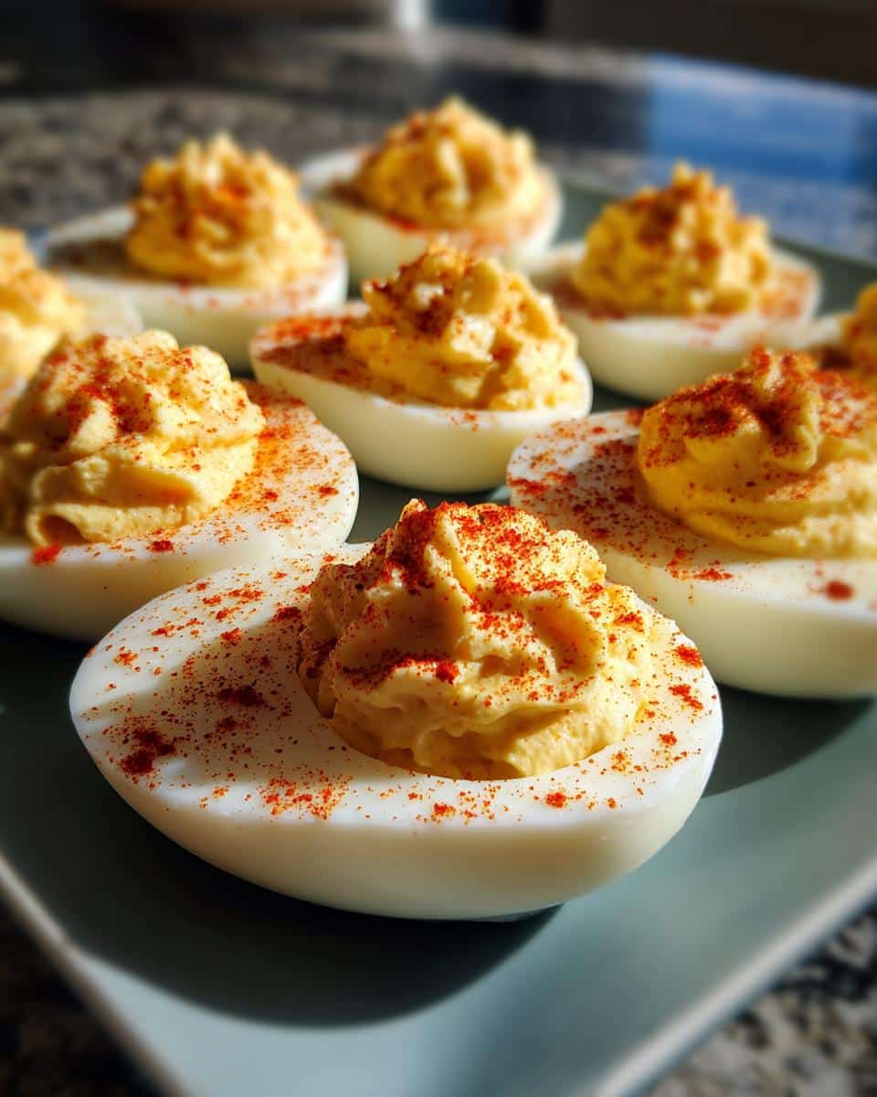 Thanksgiving Appetizer Deviled Eggs - detail 3