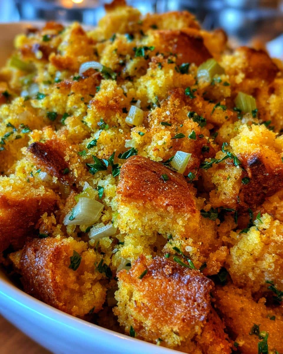 Thanksgiving Side Dish 2024 ~ Jiffy Cornbread Stuffing