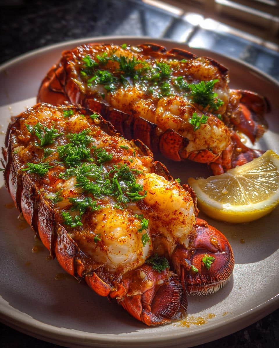 The Best Baked Lobster Tails: 2 Simple Steps 6 The Best Baked Lobster Tails - Lovely Delites - detail 2