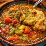 Veggie Pot Pie Soup – Cozy, Comforting & Packed with Healthy Vegetables! 🥕🥦