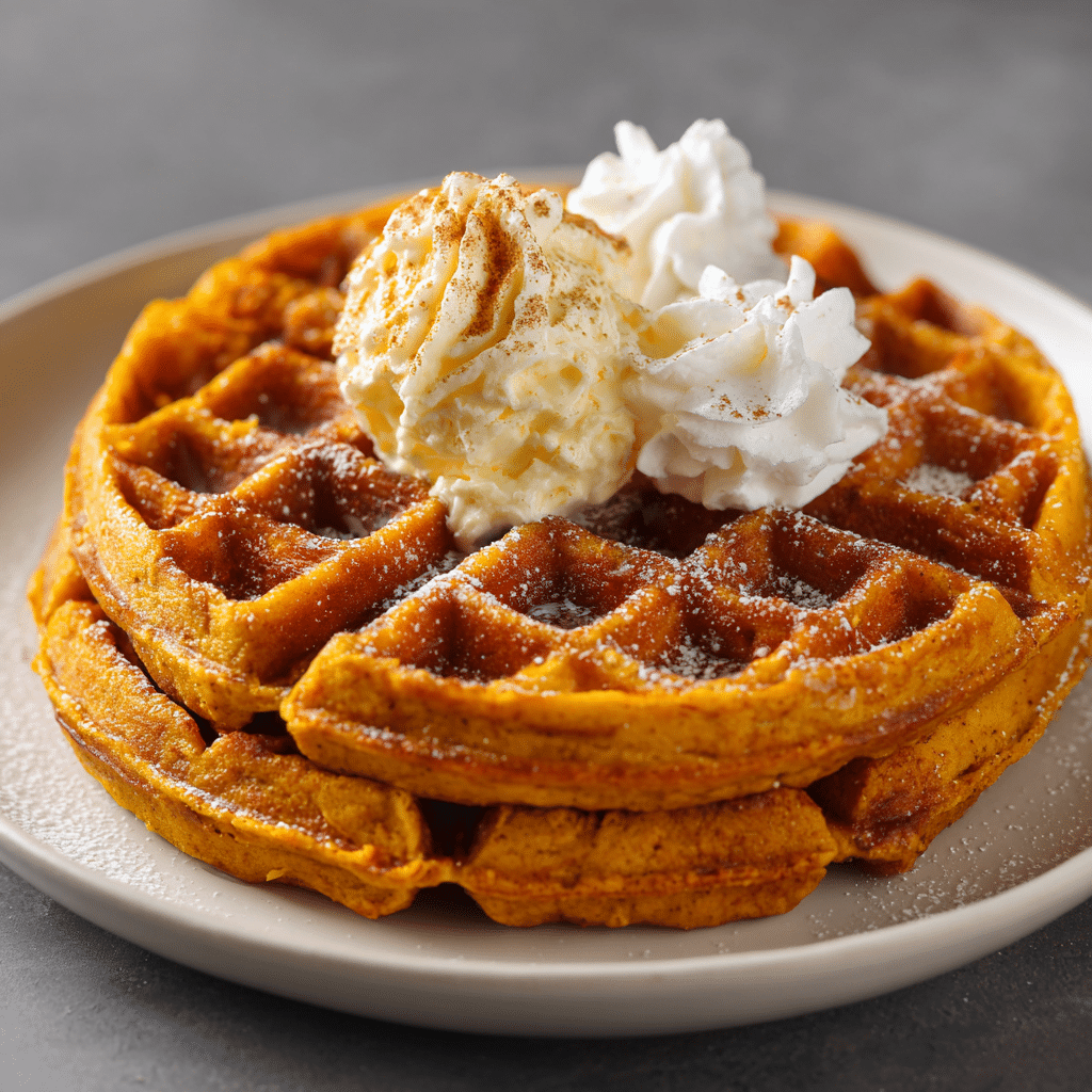 delightful pumpkin spice waffles