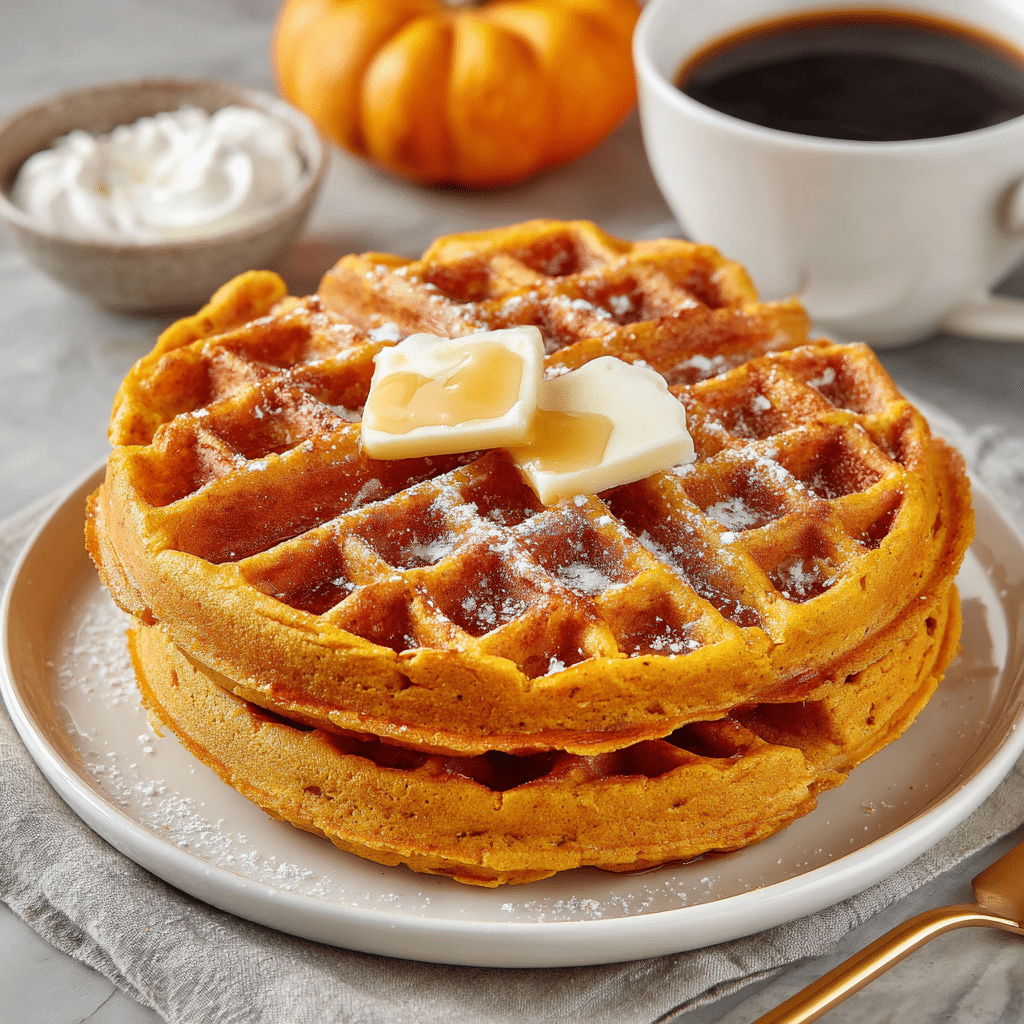 pumpkin spice waffles