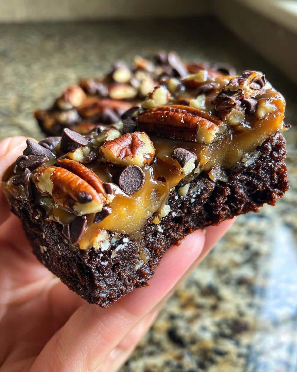 Amazing Caramel Pecan Turtle Brownie Bites 4 Caramel Pecan Turtle Brownie Bites - detail 1