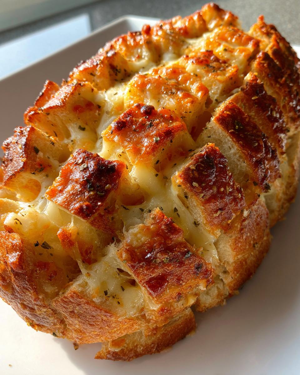 Cheesy Pull-Apart Garlic Football Bread - detail 2