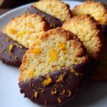 Chocolate-Dipped Orange Shortbread