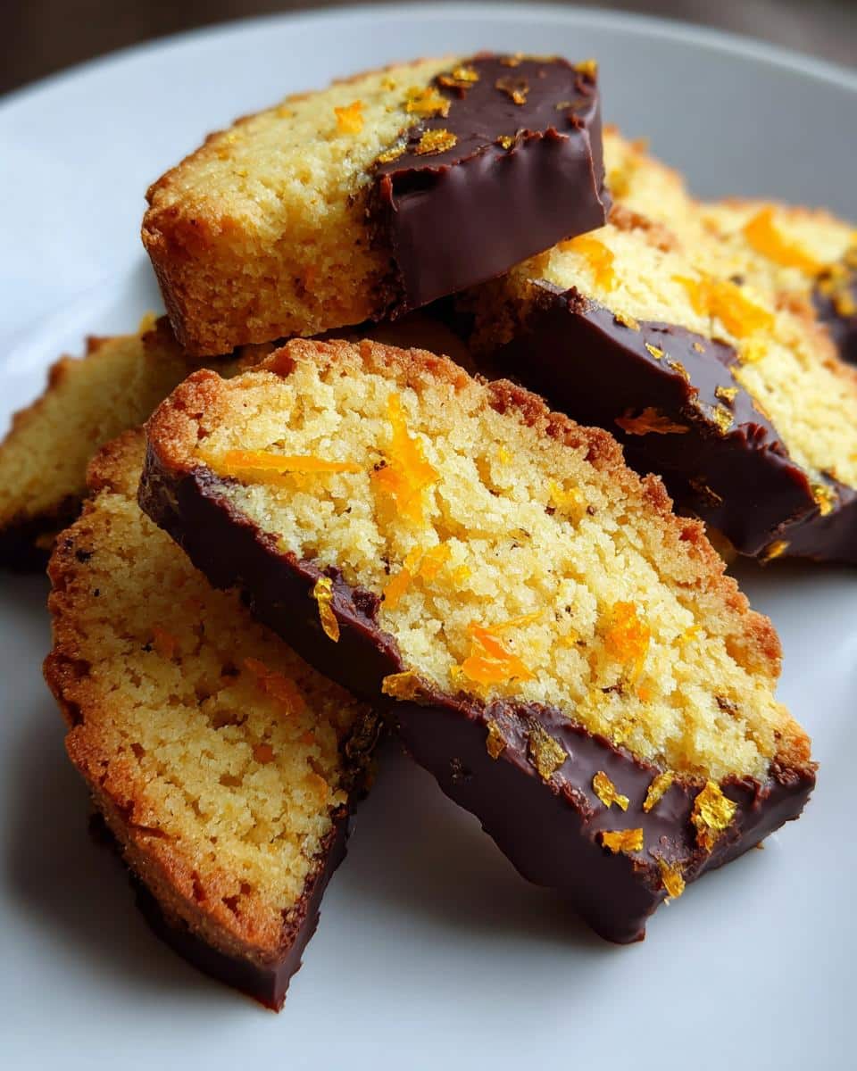 Chocolate-Dipped Orange Shortbread - detail 2