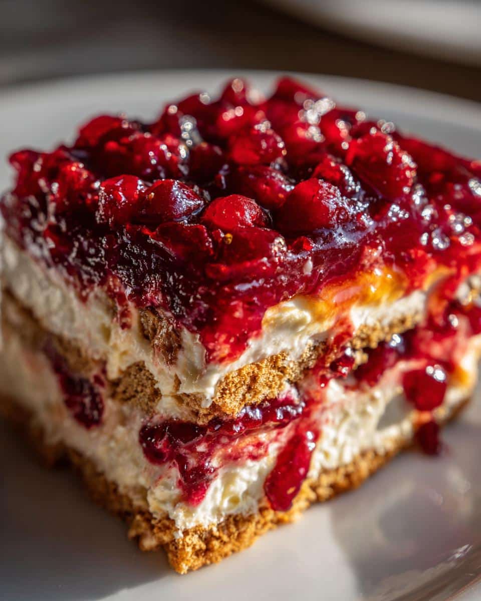 Cranberry Orange Eclair Cake (Icebox) - detail 2