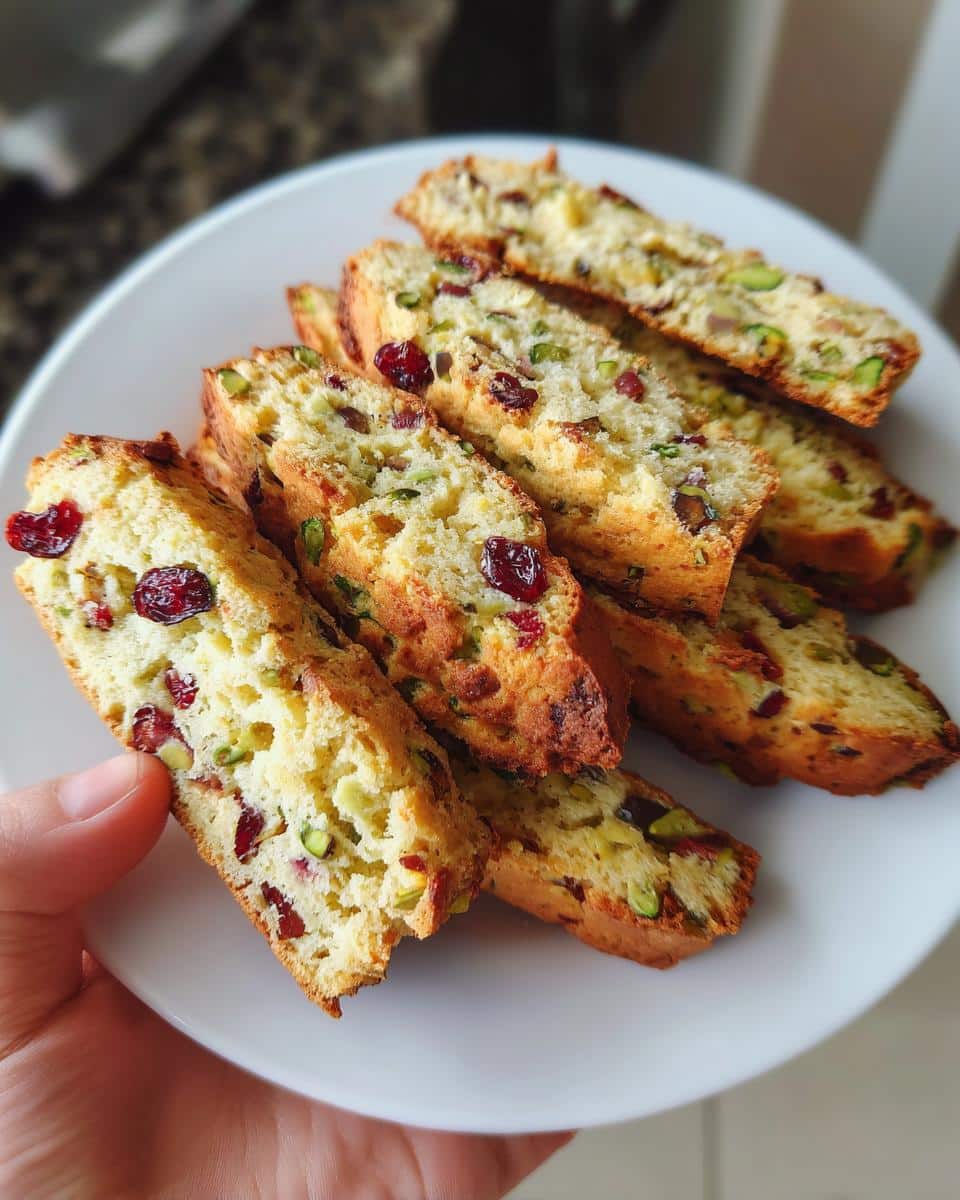 Cranberry Pistachio Biscotti - detail 1