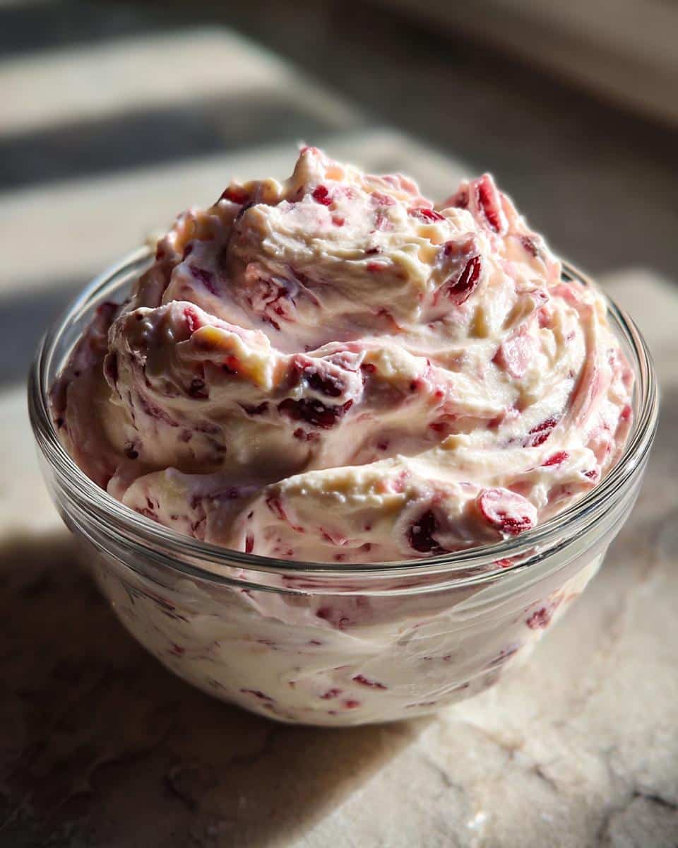 Cranberry White Chocolate Cheesecake Dip - detail 1