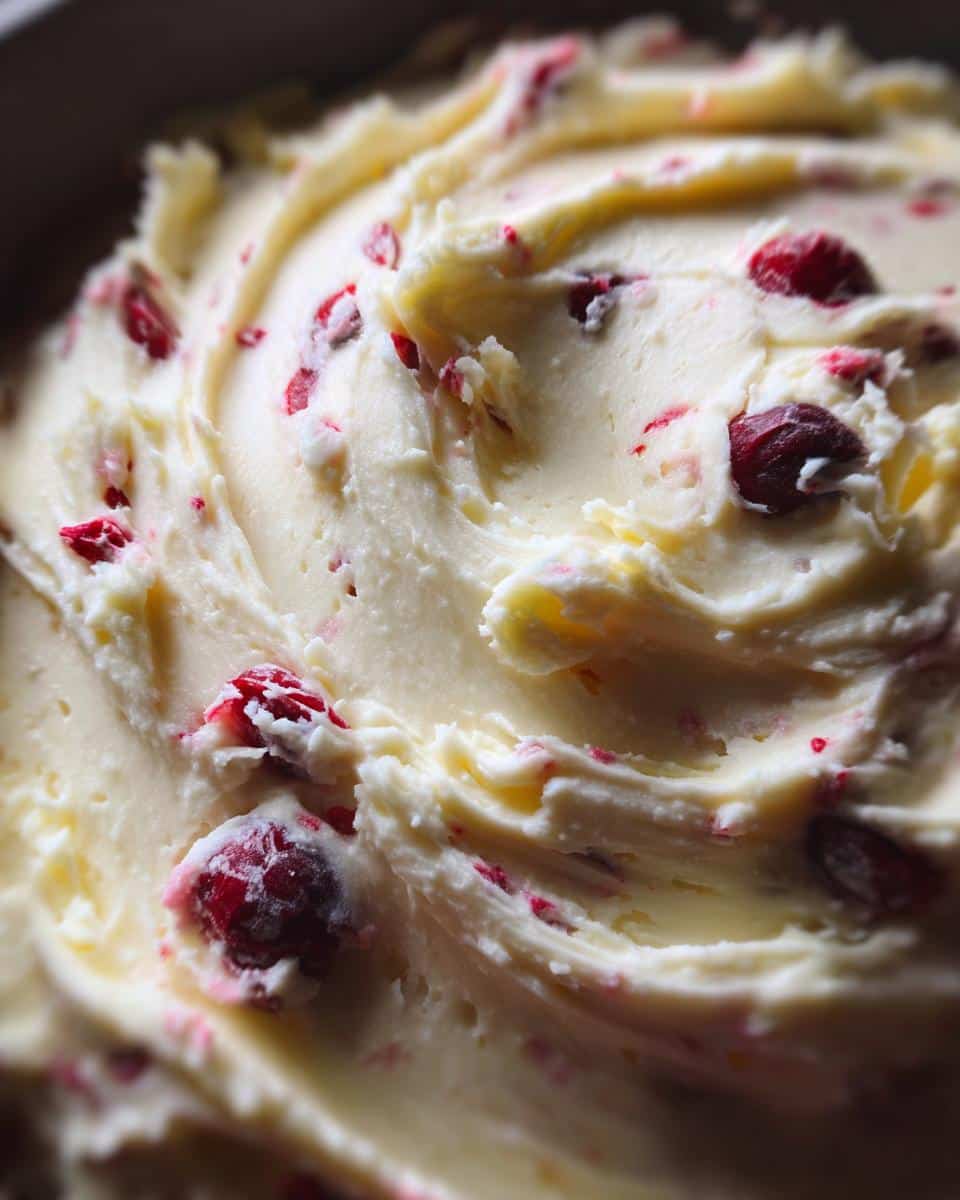 Cranberry White Chocolate Cheesecake Dip - detail 2