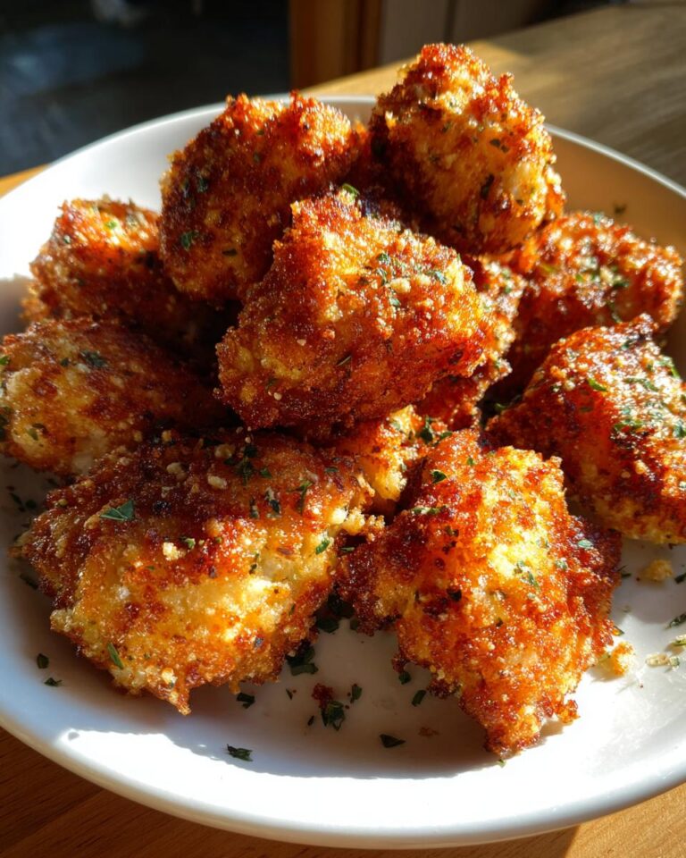 Crispy Garlic Parmesan Chicken Bites (Fast Dinner)