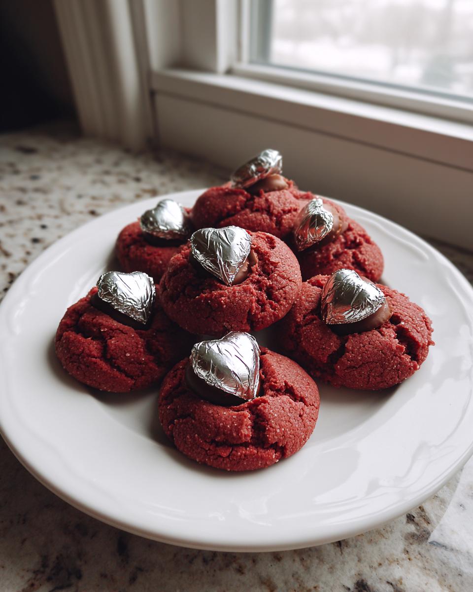 Easy Hershey's Red Velvet Blossoms: 1 Recipe to LOVE! 4 Easy Hershey's Red Velvet Blossoms Cookies - detail 1