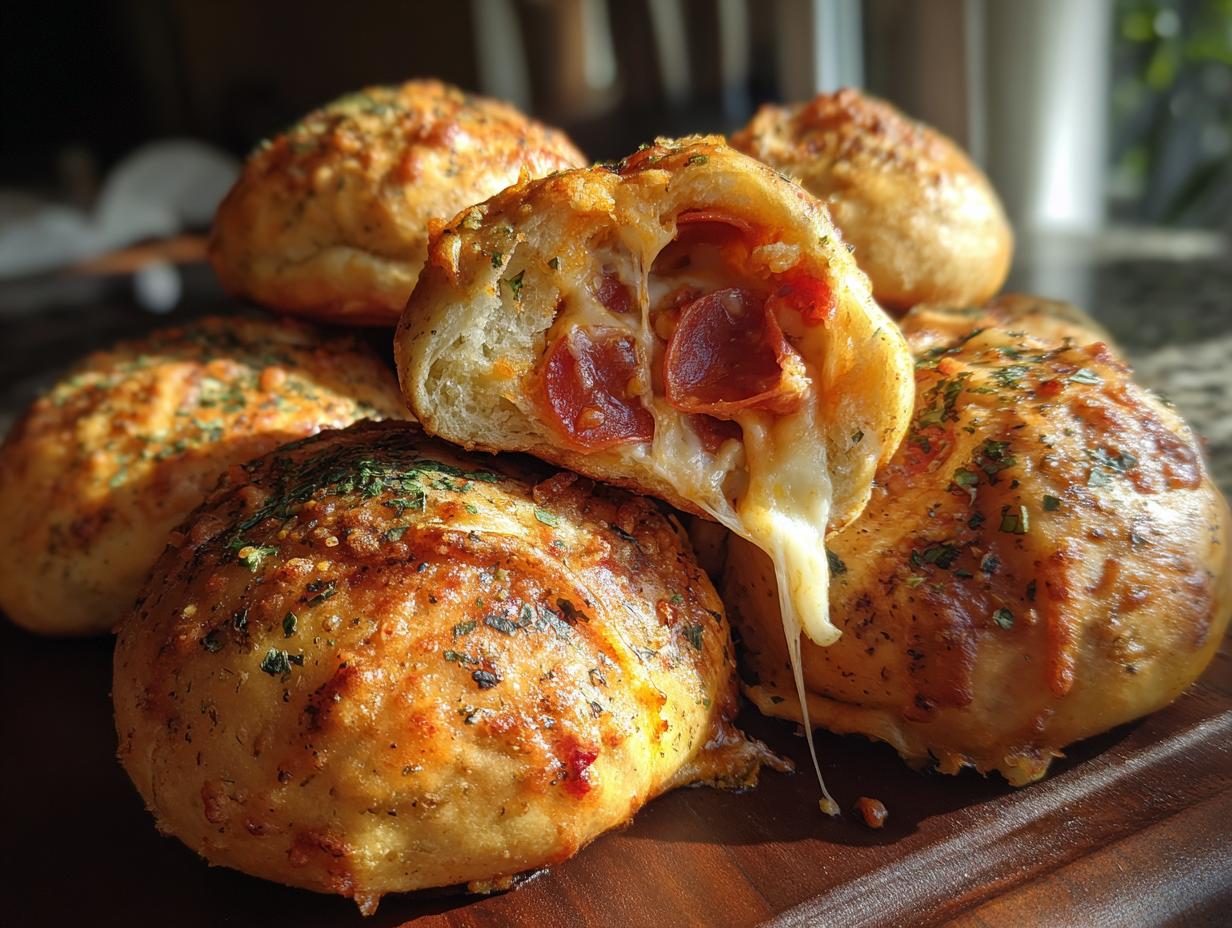 Football Party Pepperoni Pizza Bombs - detail 1