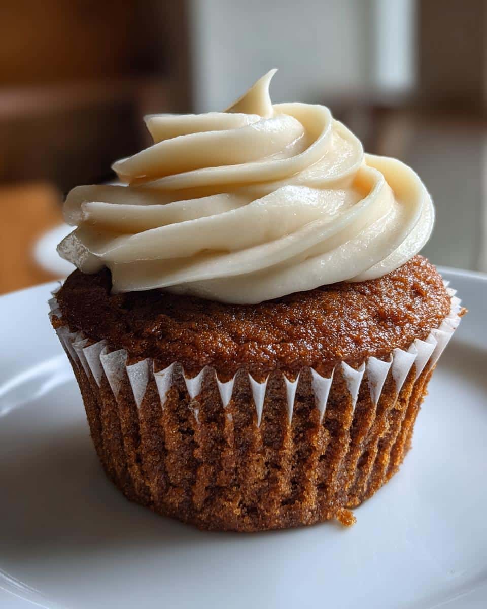 Gingerbread Cupcakes with Cream Cheese Frosting - detail 1