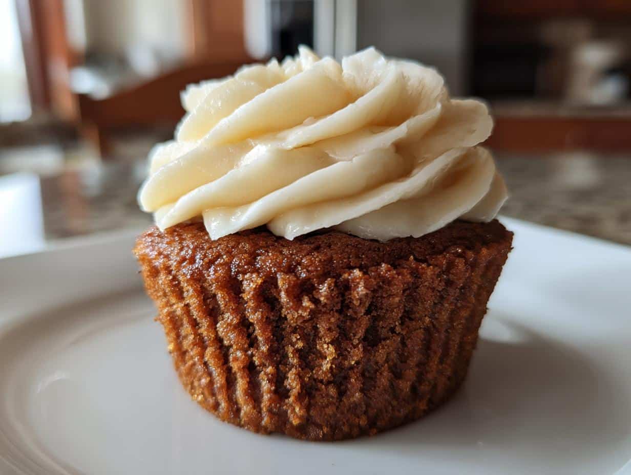 Gingerbread Cupcakes with Cream Cheese Frosting - detail 2