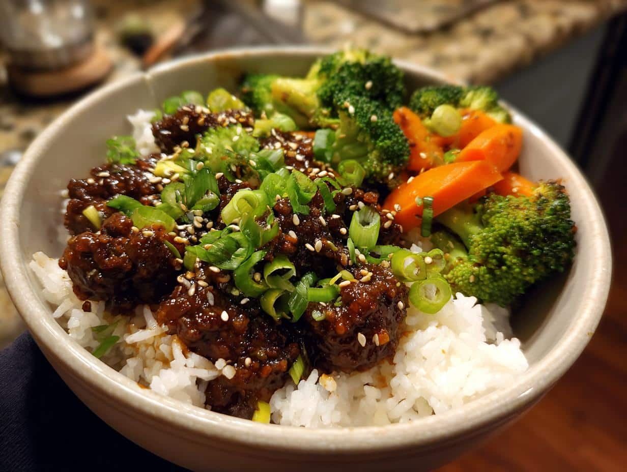 Korean Ground Beef Bowl - detail 2