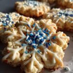 Marshmallow Snowflake Cookies (No Bake)