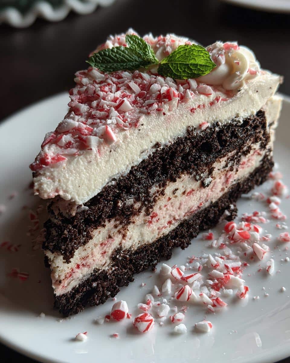 No-Bake Peppermint Oreo Icebox Cake - detail 2