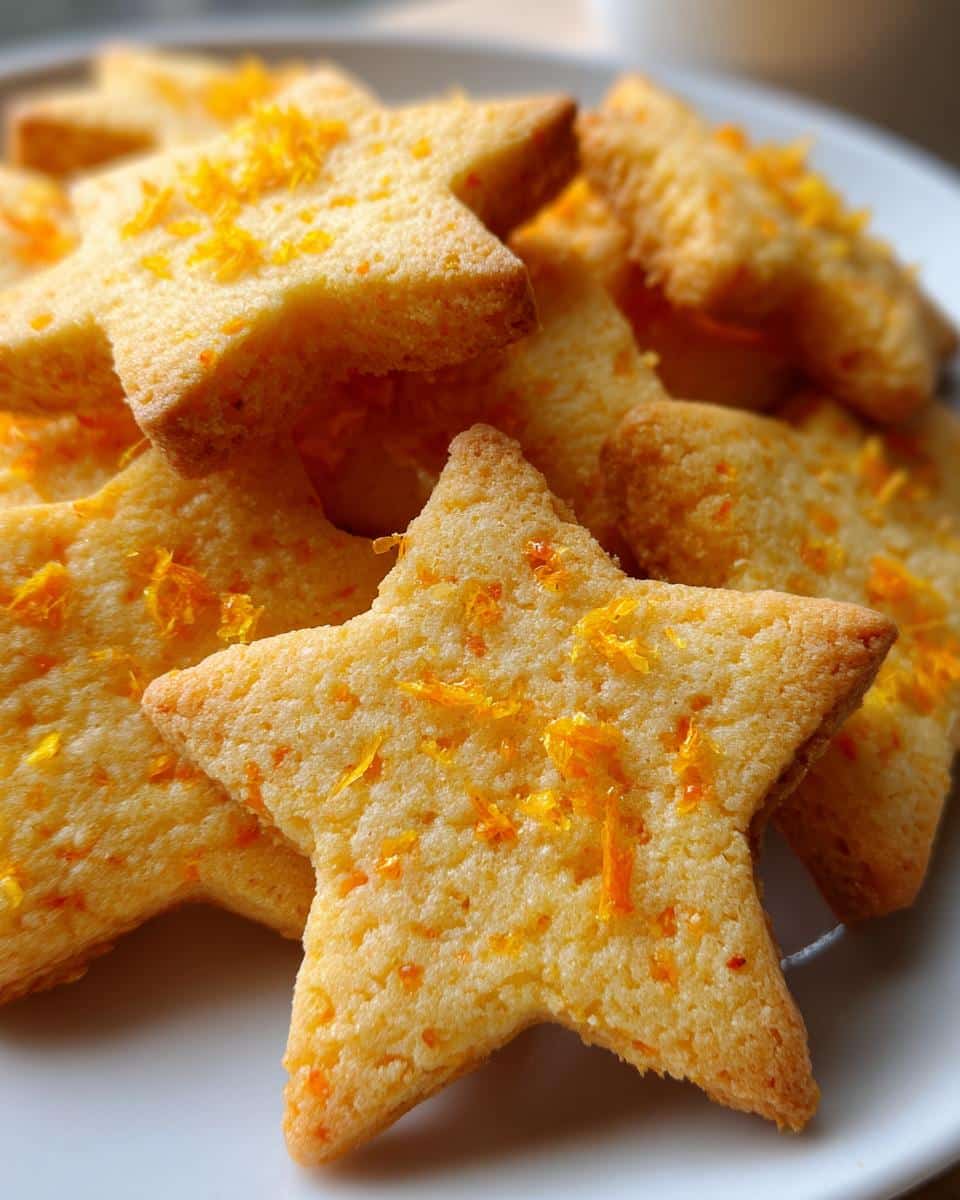 Orange Cardamom Shortbread Stars - detail 2