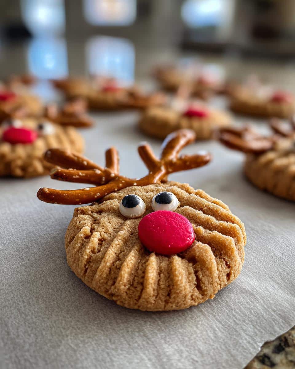 Perfect Peanut Butter Reindeer Cookies: 9 Easy Steps 4 Peanut Butter Reindeer Cookies (Cute!) - detail 1