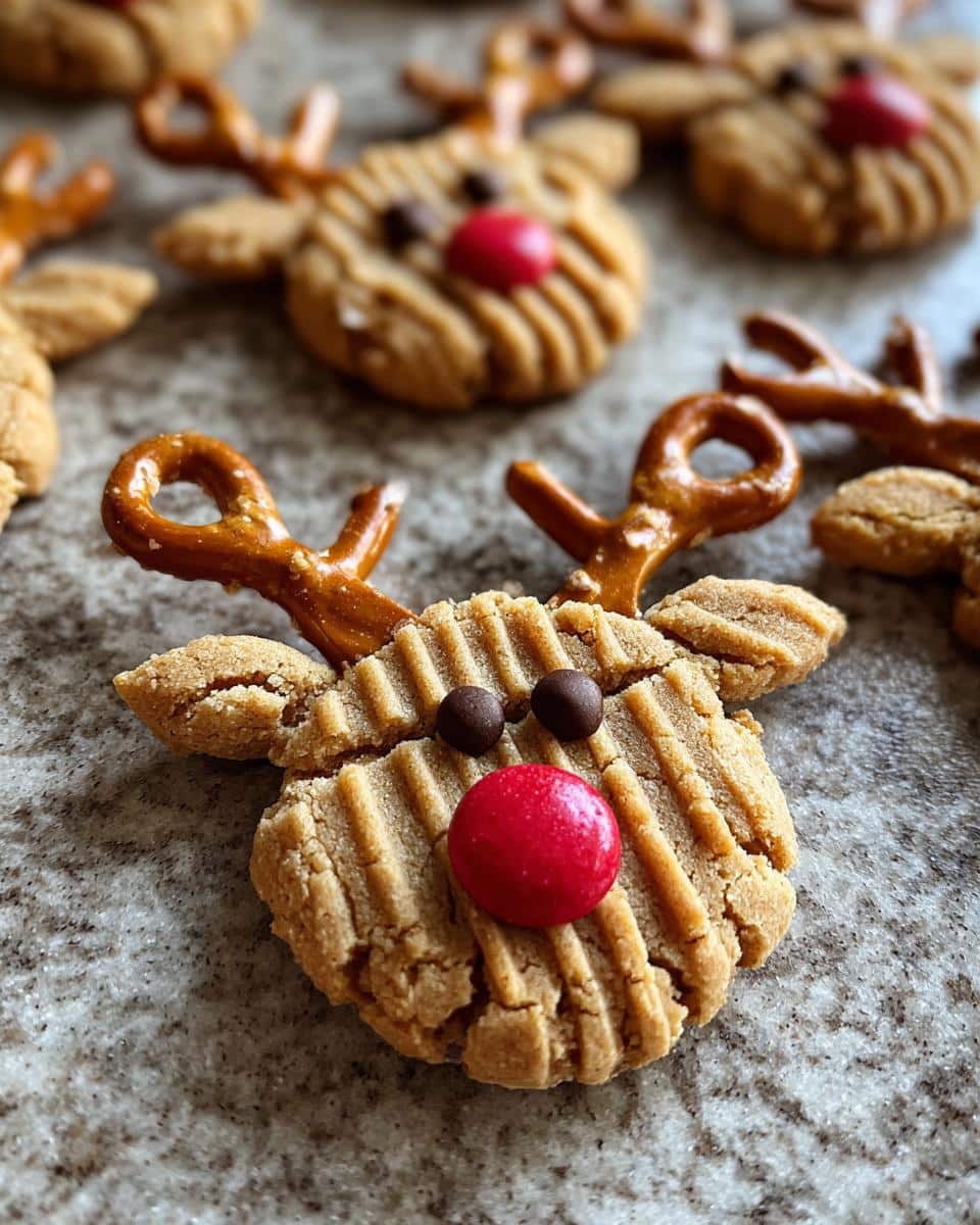Perfect Peanut Butter Reindeer Cookies: 9 Easy Steps 5 Peanut Butter Reindeer Cookies (Cute!) - detail 2