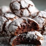 Peppermint Kiss Chocolate Crinkles