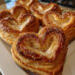 Puff Pastry Hearts Dessert For Valenties