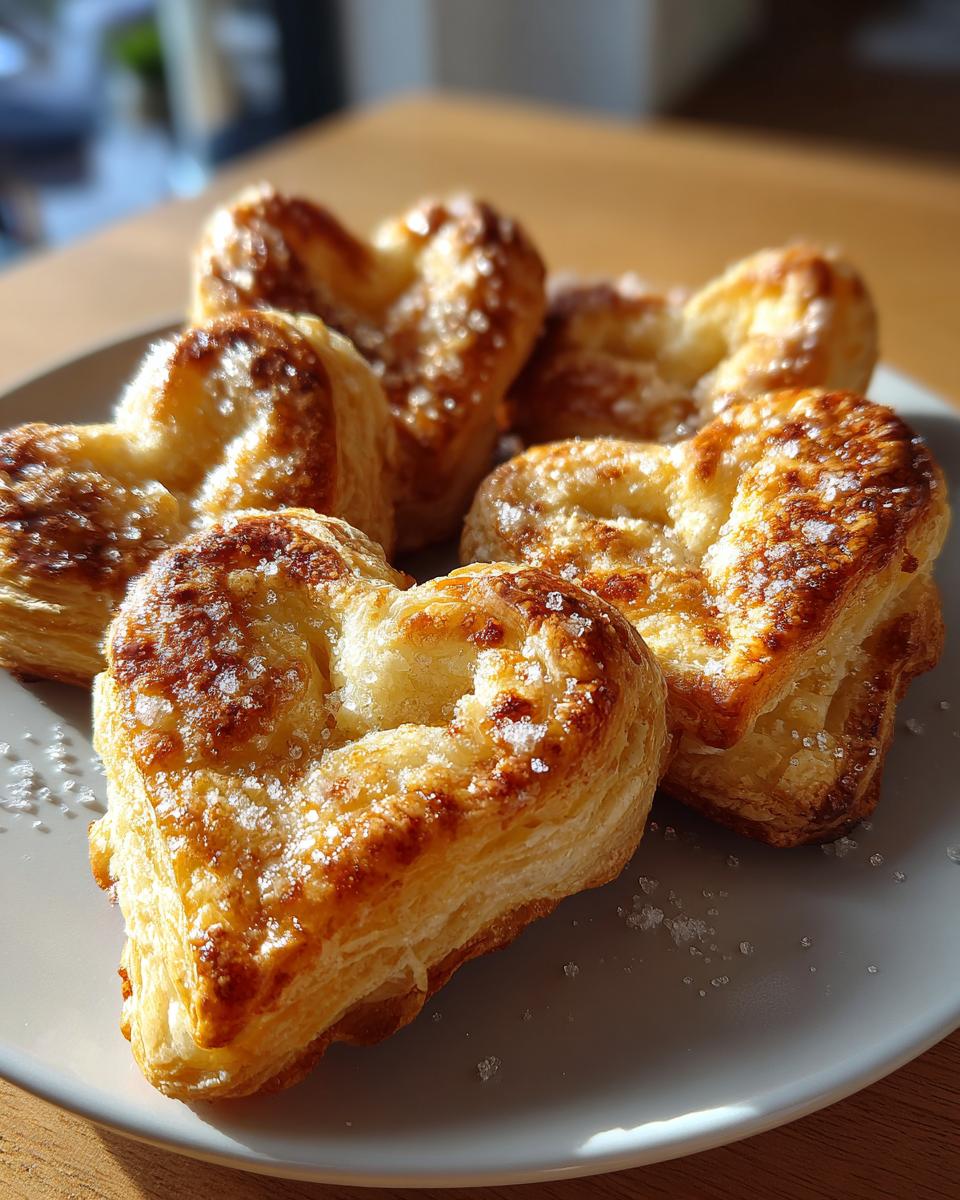 Puff Pastry Hearts Dessert For Valenties - detail 2
