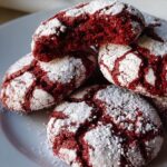 Red Velvet Crinkle Cookies (Soft & Fudgy)