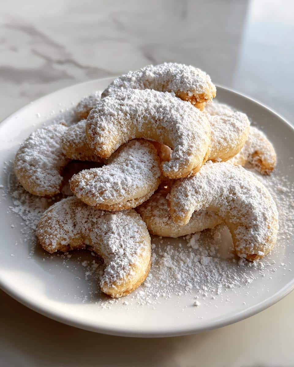 Amazing Sugar-Dusted Almond Crescent Cookies 1st taste 5 Sugar-Dusted Almond Crescent Cookies - detail 2