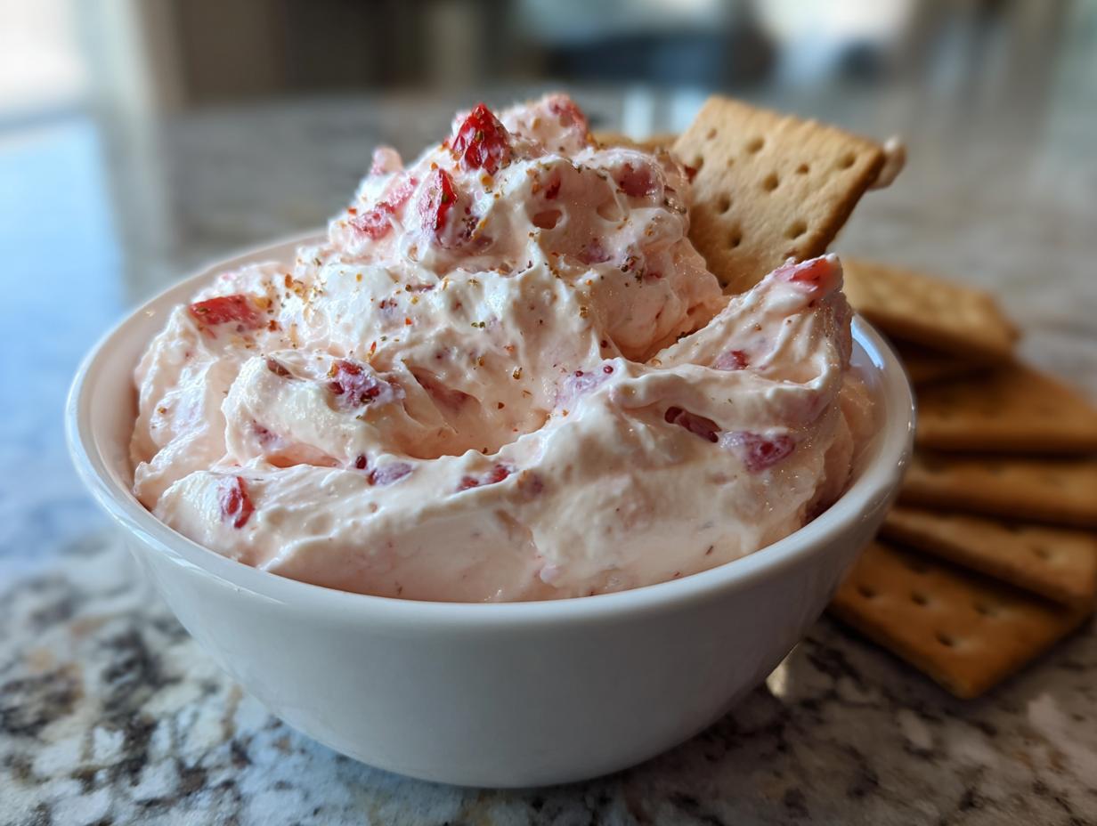 Valentine Strawberry Dessert Dip (3 Ingredients) - detail 1