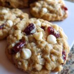 White Chocolate Cranberry Oatmeal Cookies