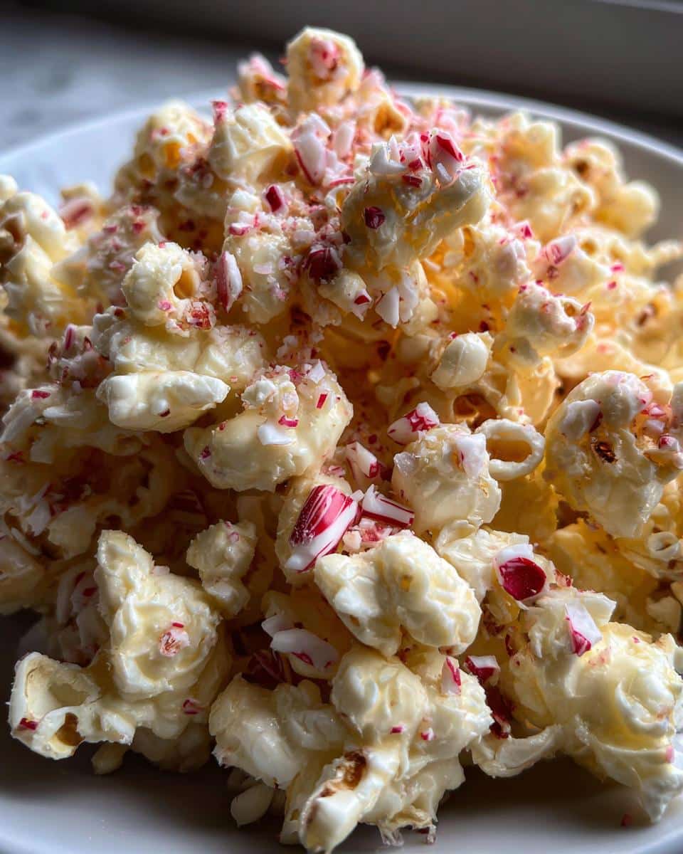 White Chocolate Peppermint Popcorn - detail 1