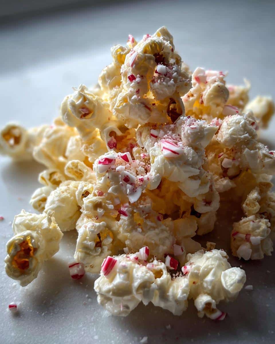 White Chocolate Peppermint Popcorn - detail 2