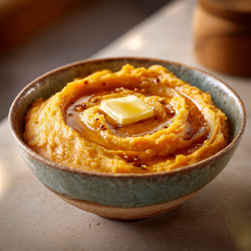 Honey Butter Mashed Sweet Potatoes