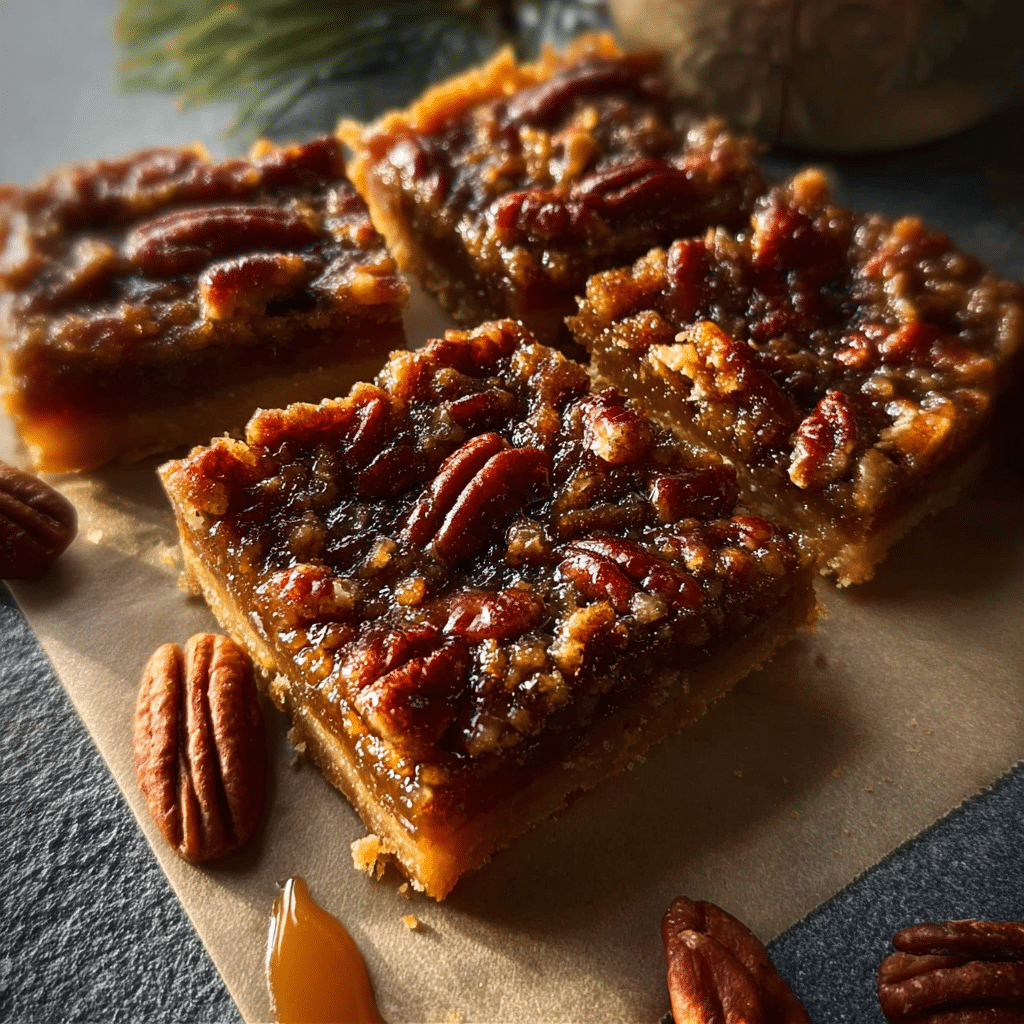 16 Cheesecake & Bar Desserts to Impress Your Guests 9 holiday cheesecake recipe pecan pie bars with caramelized pecans and shortbread crust
