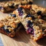 Blueberry Oat Snack Bars — Healthy-leaning winter snack bars.