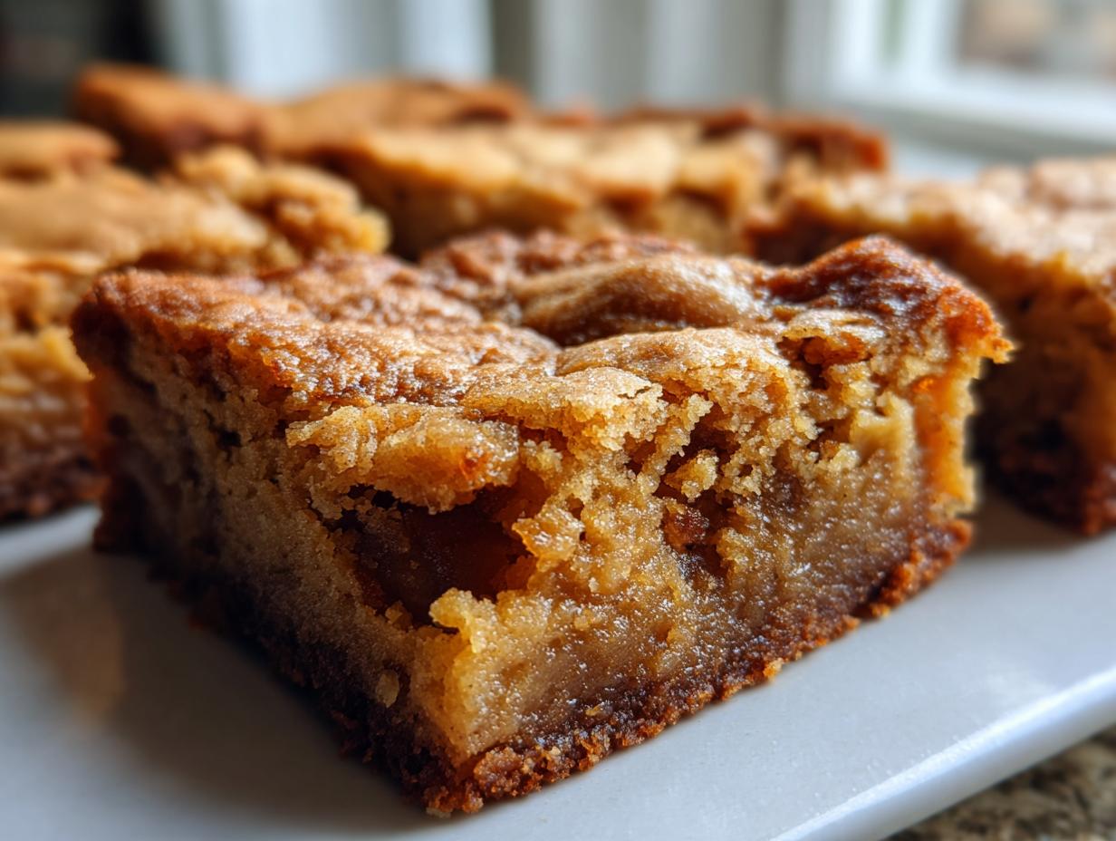 Brown Sugar Cinnamon Blondies — Warm, gooey blondies for cold days. - detail 2